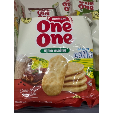 Bánh gạo One One vị bò nướng - gói 117g