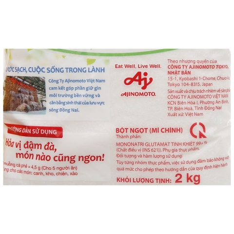 Bột ngọt Ajinomoto - gói 2kg