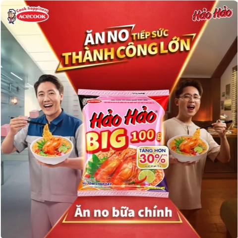 Mì hảo hảo tôm chua cay Big 100 - gói 100gr