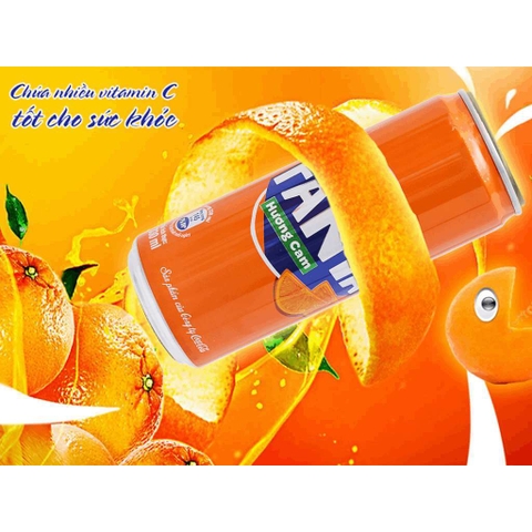 Fanta hương cam - lon 320ml