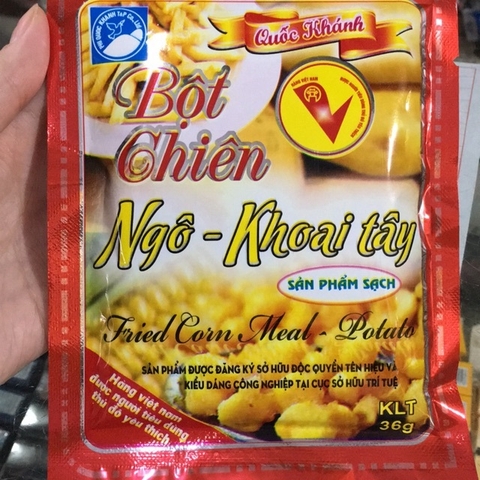 Bột chiên ngô, khoai tây Quốc Khánh - Gói 36g