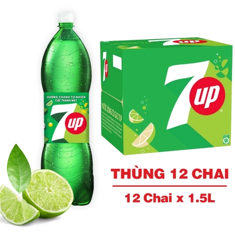 Nước ngọt có ga 7 up - Chai 1.5L