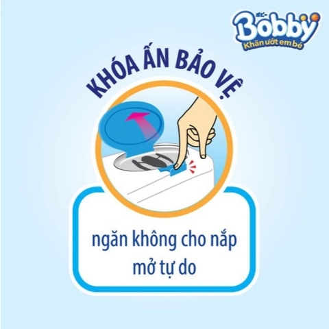 Bobby khăn ướt em bé không mùi - 100 miếng