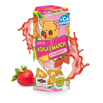 Bánh Gấu Koala kem dâu - Hộp 37g