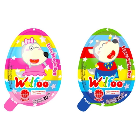 Trứng socola Wolfoo với đồ chơi ngẫu nhiên 20g