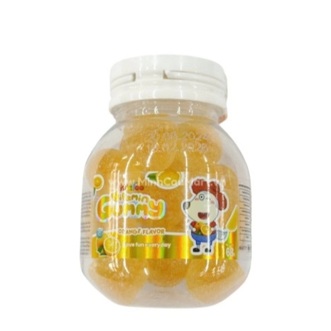 Kẹo dẻo Wolfoo có nhân vị cam 68g