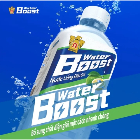 Nước uống điện giải Water boost vị chanh - Chai 555ml