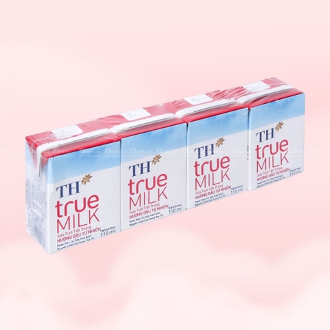Sữa tươi triệt trùng TH Truemilk Dâu  - Hộp 110ml