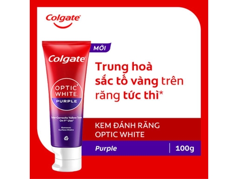 Kem đánh răng Colgate Optic White - Hộp 150g