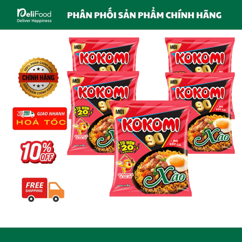 Mì Kokomi 90 Xào Bò xốt cà - gói 95g