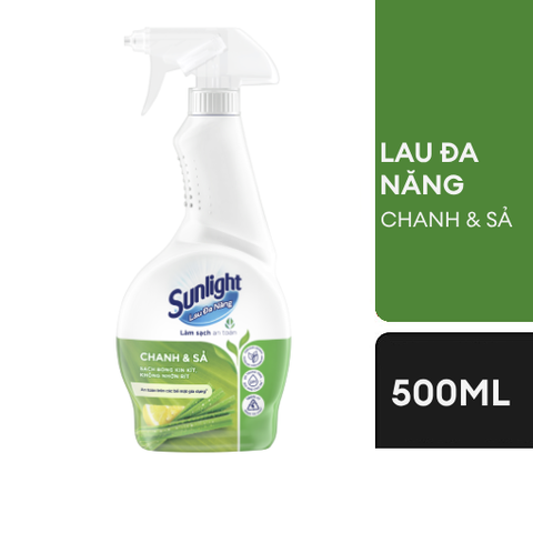 SUNLIGHT Nước Lau Đa Năng Chanh & Sả - Chai 500ml