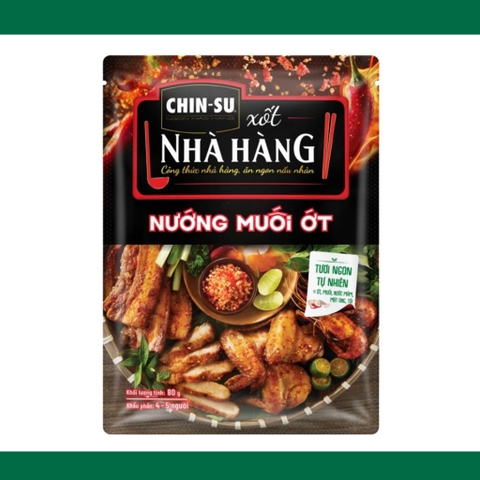 Xốt gia vị Chinsu Nướng muối ớt - gói 80g