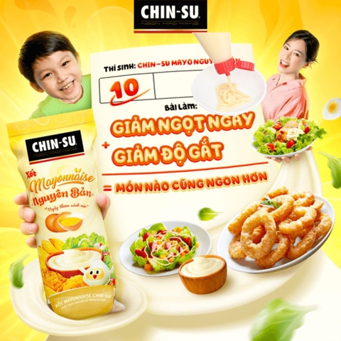 Xốt Mayonnaise Chinsu nguyên bản - chai 120g