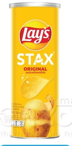Bim bim Lay's STAX vị tự nhiên - Hộp 100g