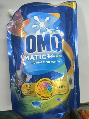 OMO nước giặt Matic chuyên gia cửa trước Hương tươi mát + giữ màu - túi 1,8kg