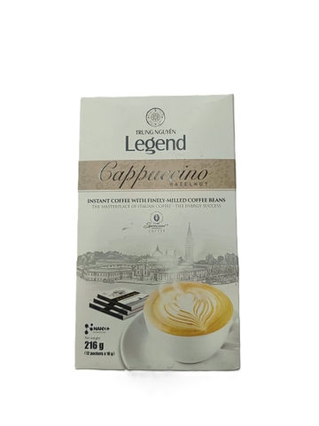 Cà phê Trung Nguyên Legend Cappuccino hazelnut - hộp 216g (12 gói x 18g)