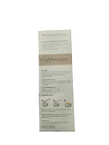 Cà phê Trung Nguyên Legend Cappuccino hazelnut - hộp 216g (12 gói x 18g)