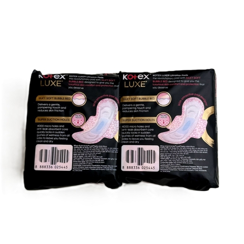 Băng vệ sinh Kotex LUXE ngày có cánh 23cm- gói 8 miếng  ( mua 1 tặng 1)