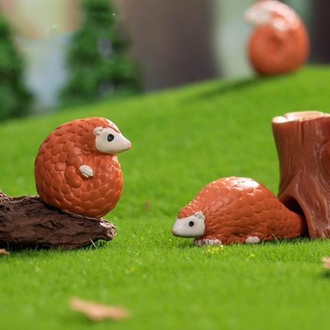 Mô hình con trút, tê tê hay xuyên sơn giáp nhỏ xinh trang trí tiểu cảnh, terrarium, DIY