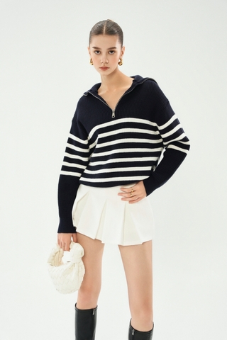 Bazzar Zip Hoodie Wool Top