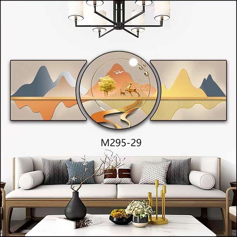 Bộ 3 Tranh Tròn Khuyết | Tranh Ngọc Việt - Đắk Lắk | Tranh Ngọc Việt - Xưởng Tranh Đẹp Buôn Ma Thuột (BMT) DakLak