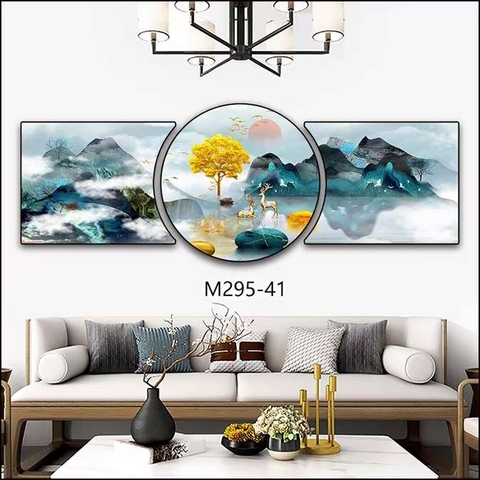 Bộ 3 Tranh Tròn Khuyết | Tranh Ngọc Việt - Đắk Lắk | Tranh Ngọc Việt - Xưởng Tranh Đẹp Buôn Ma Thuột (BMT) DakLak