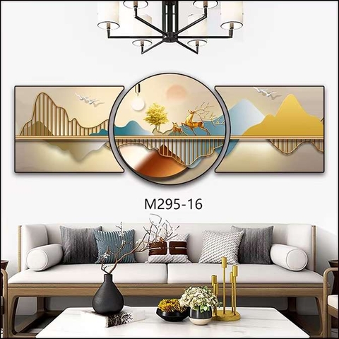 Bộ 3 Tranh Tròn Khuyết | Tranh Ngọc Việt - Đắk Lắk | Tranh Ngọc Việt - Xưởng Tranh Đẹp Buôn Ma Thuột (BMT) DakLak