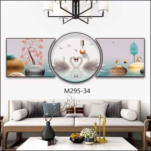 Bộ 3 Tranh Tròn Khuyết | Tranh Ngọc Việt - Đắk Lắk | Tranh Ngọc Việt - Xưởng Tranh Đẹp Buôn Ma Thuột (BMT) DakLak