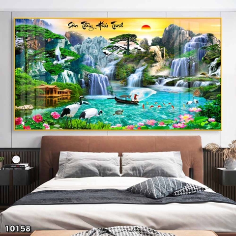 Tranh Sơn Thủy Ngang | Tranh Ngọc Việt - Đắk Lắk | Tranh Ngọc Việt - Xưởng Tranh Đẹp Buôn Ma Thuột (BMT) DakLak