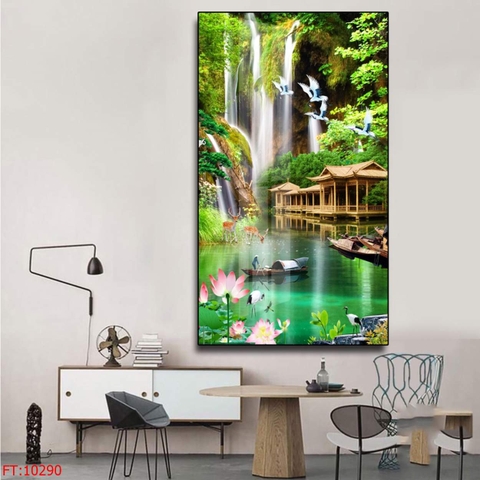 Tranh Sơn Thủy Dọc | Tranh Ngọc Việt - Đắk Lắk | Tranh Ngọc Việt - Xưởng Tranh Đẹp Buôn Ma Thuột (BMT) DakLak