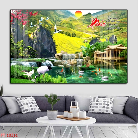 Tranh Ruộng Bậc Thang | Tranh Ngọc Việt - Đắk Lắk | Tranh Ngọc Việt - Xưởng Tranh Đẹp Buôn Ma Thuột (BMT) DakLak