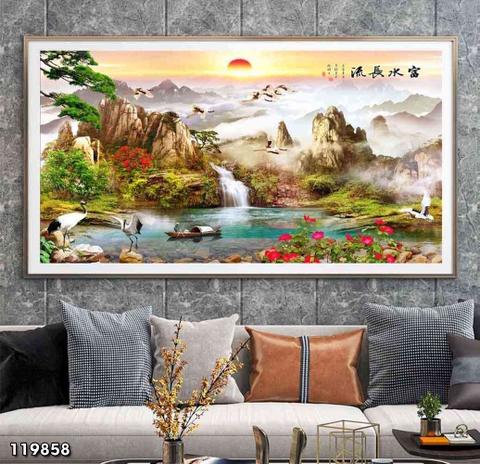 Tranh Sơn Thủy Ngang | Tranh Ngọc Việt - Đắk Lắk | Tranh Ngọc Việt - Xưởng Tranh Đẹp Buôn Ma Thuột (BMT) DakLak