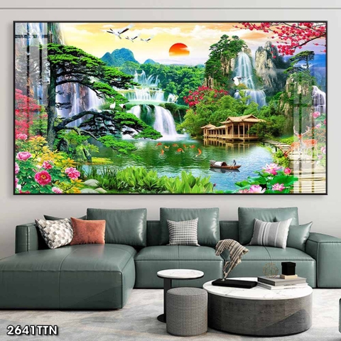 Tranh Sơn Thủy Ngang | Tranh Ngọc Việt - Đắk Lắk | Tranh Ngọc Việt - Xưởng Tranh Đẹp Buôn Ma Thuột (BMT) DakLak