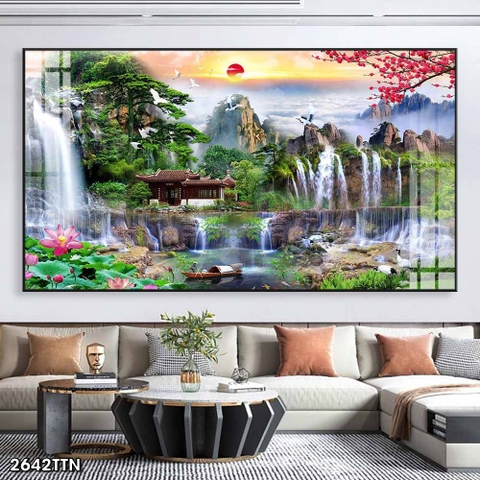 Tranh Sơn Thủy Ngang | Tranh Ngọc Việt - Đắk Lắk | Tranh Ngọc Việt - Xưởng Tranh Đẹp Buôn Ma Thuột (BMT) DakLak