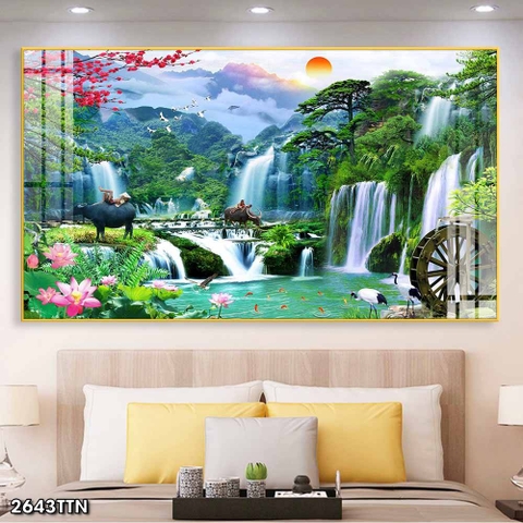 Tranh Sơn Thủy Ngang | Tranh Ngọc Việt - Đắk Lắk | Tranh Ngọc Việt - Xưởng Tranh Đẹp Buôn Ma Thuột (BMT) DakLak