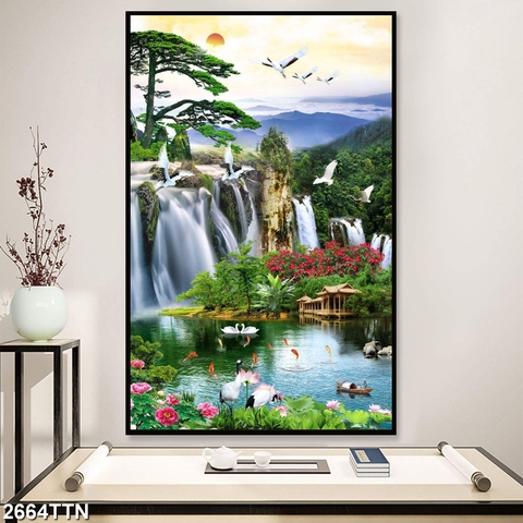 Tranh Sơn Thủy Dọc | Tranh Ngọc Việt - Đắk Lắk | Tranh Ngọc Việt - Xưởng Tranh Đẹp Buôn Ma Thuột (BMT) DakLak