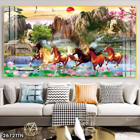 Tranh Sơn Thủy Ngang | Tranh Ngọc Việt - Đắk Lắk | Tranh Ngọc Việt - Xưởng Tranh Đẹp Buôn Ma Thuột (BMT) DakLak