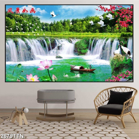 Tranh Sơn Thủy Ngang | Tranh Ngọc Việt - Đắk Lắk | Tranh Ngọc Việt - Xưởng Tranh Đẹp Buôn Ma Thuột (BMT) DakLak