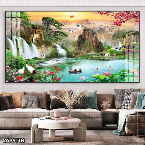 Tranh Sơn Thủy Ngang | Tranh Ngọc Việt - Đắk Lắk | Tranh Ngọc Việt - Xưởng Tranh Đẹp Buôn Ma Thuột (BMT) DakLak