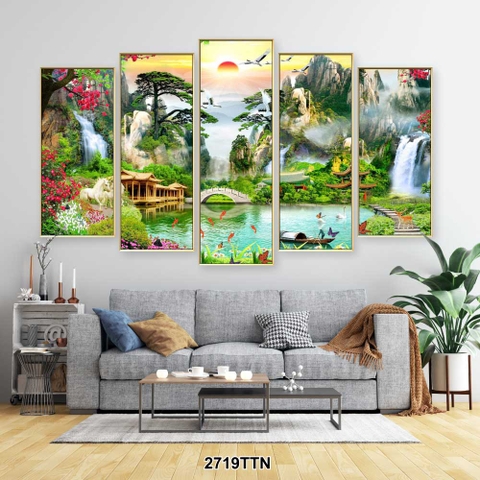Bộ 5 Tranh Ghép Đẹp, Sang | Tranh Ngọc Việt - Đắk Lắk | Tranh Ngọc Việt - Xưởng Tranh Đẹp Buôn Ma Thuột (BMT) DakLak