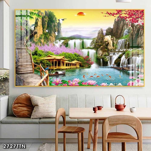 Tranh Sơn Thủy Ngang | Tranh Ngọc Việt - Đắk Lắk | Tranh Ngọc Việt - Xưởng Tranh Đẹp Buôn Ma Thuột (BMT) DakLak