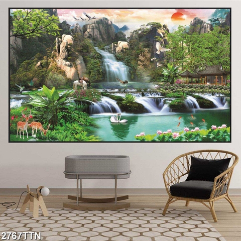 Tranh Sơn Thủy Ngang | Tranh Ngọc Việt - Đắk Lắk | Tranh Ngọc Việt - Xưởng Tranh Đẹp Buôn Ma Thuột (BMT) DakLak