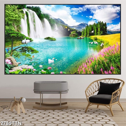 Tranh Sơn Thủy Ngang | Tranh Ngọc Việt - Đắk Lắk | Tranh Ngọc Việt - Xưởng Tranh Đẹp Buôn Ma Thuột (BMT) DakLak