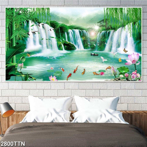 Tranh Sơn Thủy Ngang | Tranh Ngọc Việt - Đắk Lắk | Tranh Ngọc Việt - Xưởng Tranh Đẹp Buôn Ma Thuột (BMT) DakLak