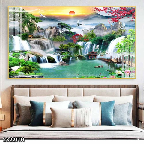 Tranh Sơn Thủy Ngang | Tranh Ngọc Việt - Đắk Lắk | Tranh Ngọc Việt - Xưởng Tranh Đẹp Buôn Ma Thuột (BMT) DakLak