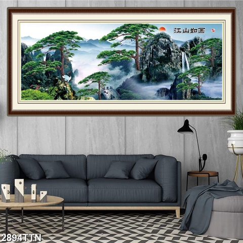 Tranh Sơn Thủy Ngang | Tranh Ngọc Việt - Đắk Lắk | Tranh Ngọc Việt - Xưởng Tranh Đẹp Buôn Ma Thuột (BMT) DakLak