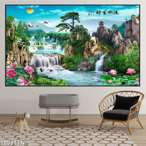 Tranh Sơn Thủy Ngang | Tranh Ngọc Việt - Đắk Lắk | Tranh Ngọc Việt - Xưởng Tranh Đẹp Buôn Ma Thuột (BMT) DakLak