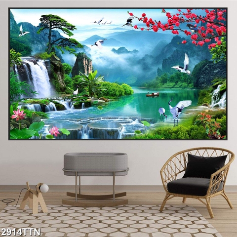 Tranh Sơn Thủy Ngang | Tranh Ngọc Việt - Đắk Lắk | Tranh Ngọc Việt - Xưởng Tranh Đẹp Buôn Ma Thuột (BMT) DakLak