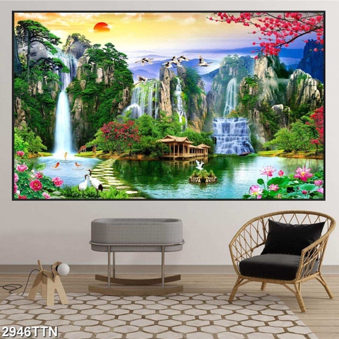 Tranh Sơn Thủy Ngang | Tranh Ngọc Việt - Đắk Lắk | Tranh Ngọc Việt - Xưởng Tranh Đẹp Buôn Ma Thuột (BMT) DakLak