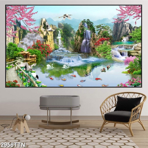 Tranh Sơn Thủy Ngang | Tranh Ngọc Việt - Đắk Lắk | Tranh Ngọc Việt - Xưởng Tranh Đẹp Buôn Ma Thuột (BMT) DakLak